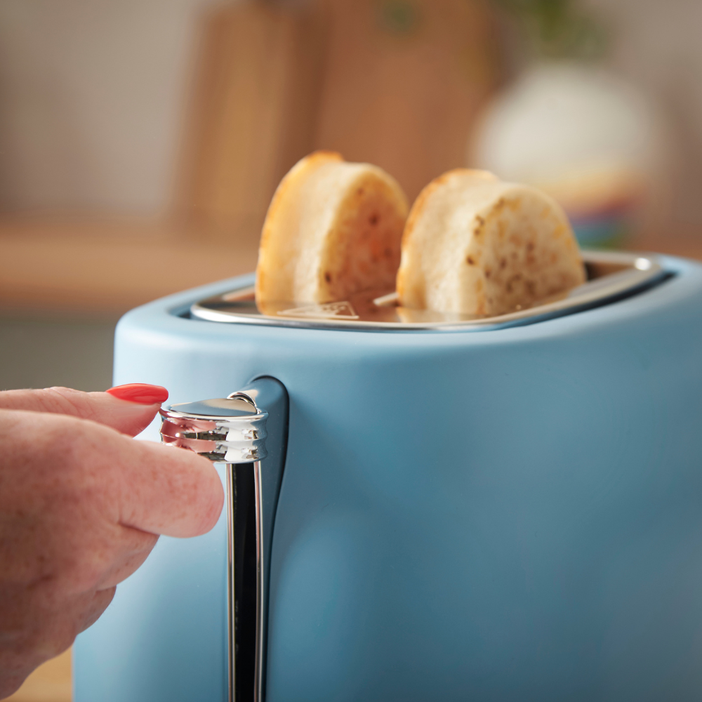 RUSSELL HOBBS - Hanley 2 Slice Toaster - Retro Blue - 28651 - Kitchenary