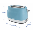 RUSSELL HOBBS - Hanley 2 Slice Toaster - Retro Blue - 28651 - Kitchenary