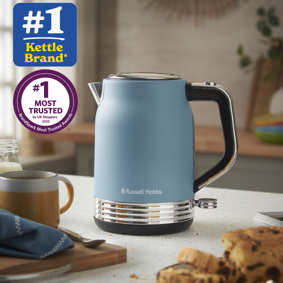 RUSSELL HOBBS - Hanley Kettle - Retro Blue - 28641 - Kitchenary