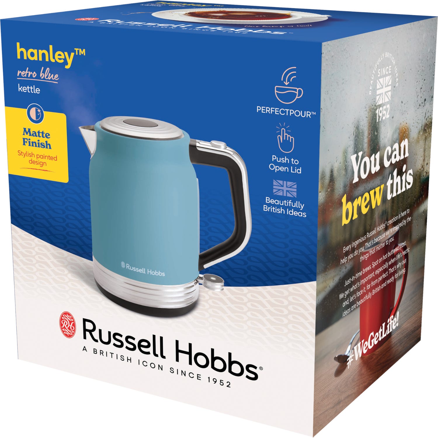 RUSSELL HOBBS - Hanley Kettle - Retro Blue - 28641 - Kitchenary