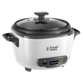RUSSELL HOBBS - Large Rice Cooker & Steamer - Black & White - 27040 - Kitchenary