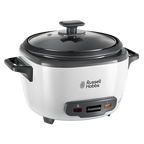 RUSSELL HOBBS - Large Rice Cooker & Steamer - Black & White - 27040 - Kitchenary