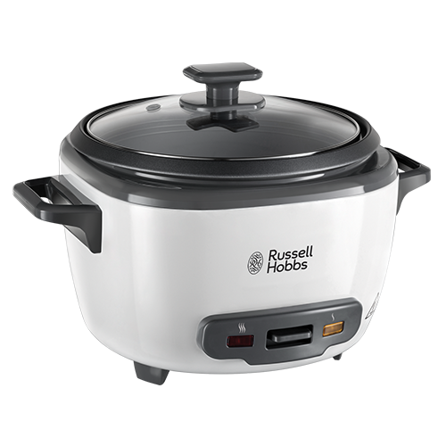 RUSSELL HOBBS - Large Rice Cooker & Steamer - Black & White - 27040 - Kitchenary