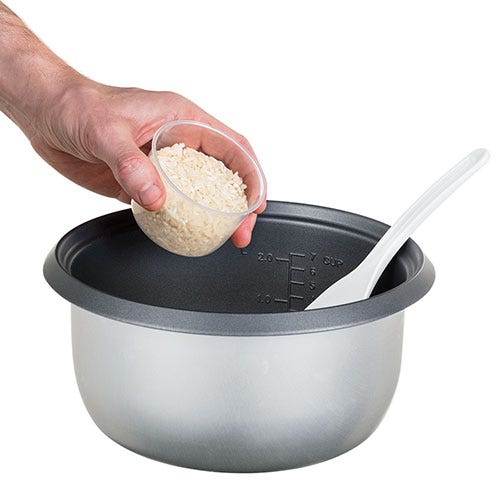 RUSSELL HOBBS - Large Rice Cooker & Steamer - Black & White - 27040 - Kitchenary