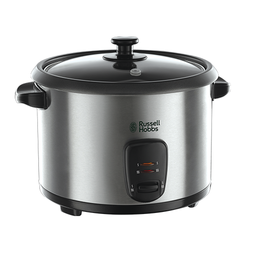 RUSSELL HOBBS - Rice Cooker & Steamer - Black & Stainless Steel - 19750 - Kitchenary