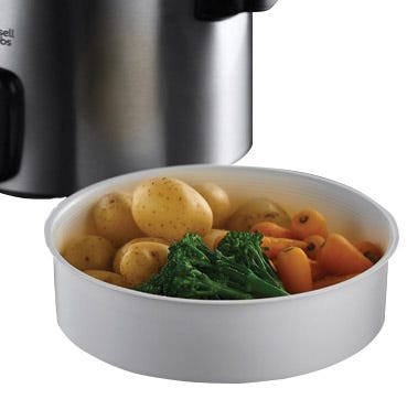 RUSSELL HOBBS - Rice Cooker & Steamer - Black & Stainless Steel - 19750 - Kitchenary