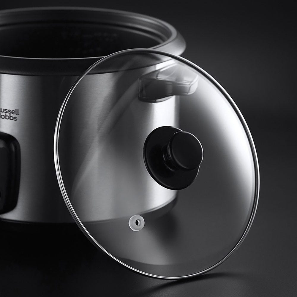 RUSSELL HOBBS - Rice Cooker & Steamer - Black & Stainless Steel - 19750 - Kitchenary