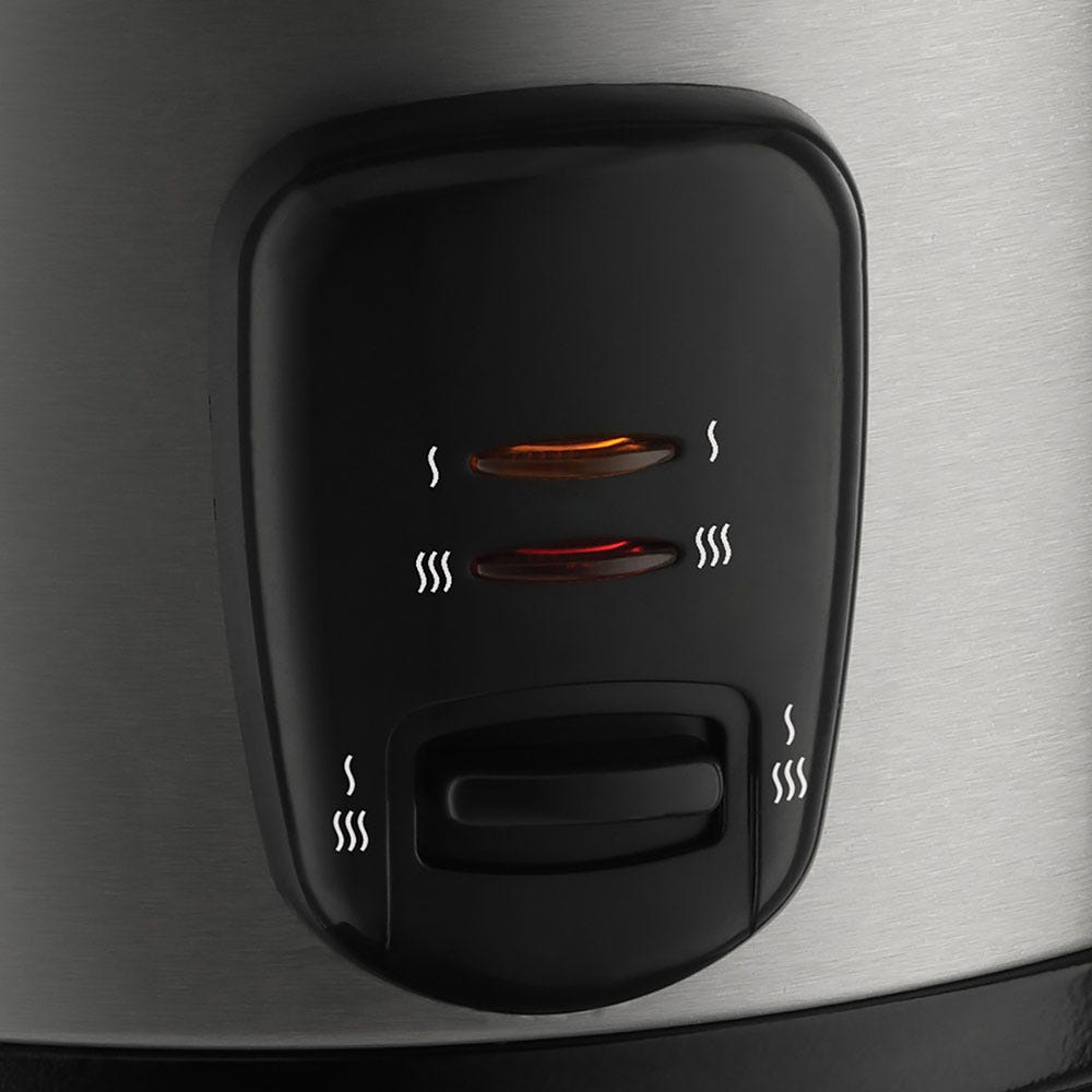 RUSSELL HOBBS - Rice Cooker & Steamer - Black & Stainless Steel - 19750 - Kitchenary