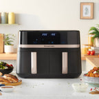 RUSSELL HOBBS - Satisfry 9L Dual Basket Air Fryer - Black - 27680 - Kitchenary