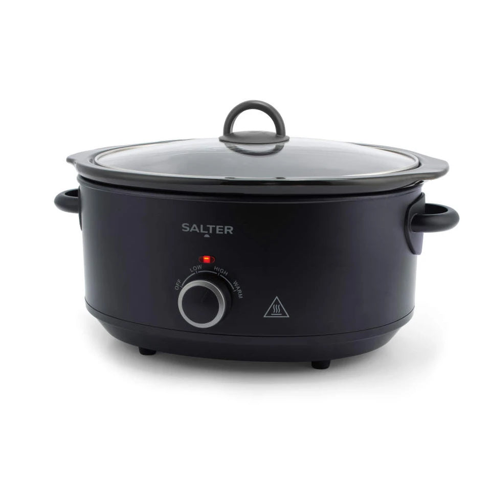 SALTER - 6.5L Kuro Slow Cooker - Black - EK6250MBLK - Kitchenary