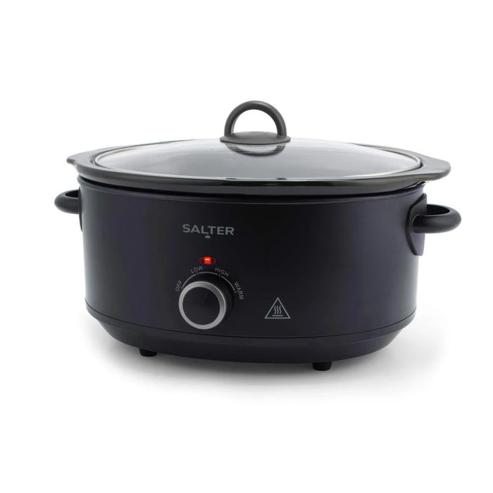 SALTER - 6.5L Kuro Slow Cooker - Black - EK6250MBLK - Kitchenary
