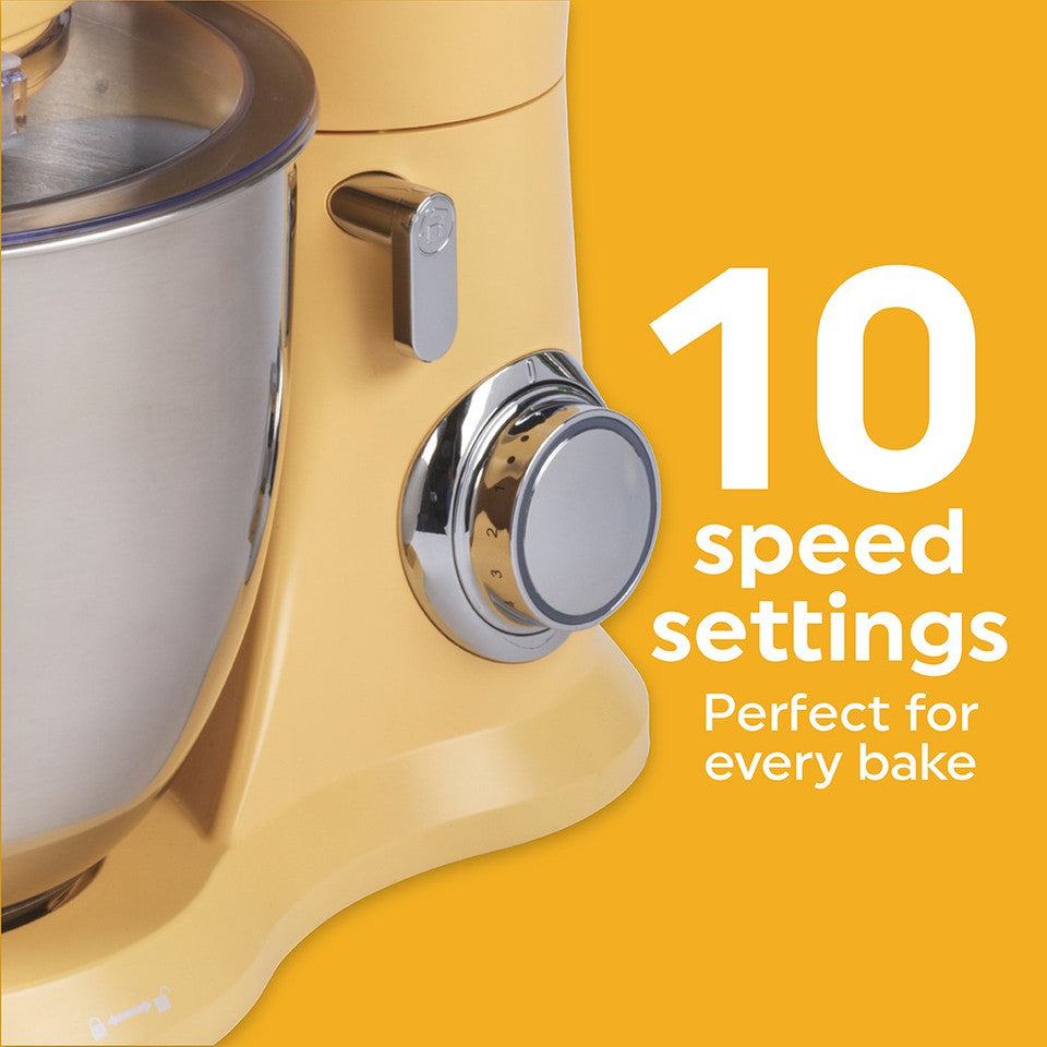 SALTER - British Bakes Stand Mixer - Yellow - EK5511BBYLW - Kitchenary