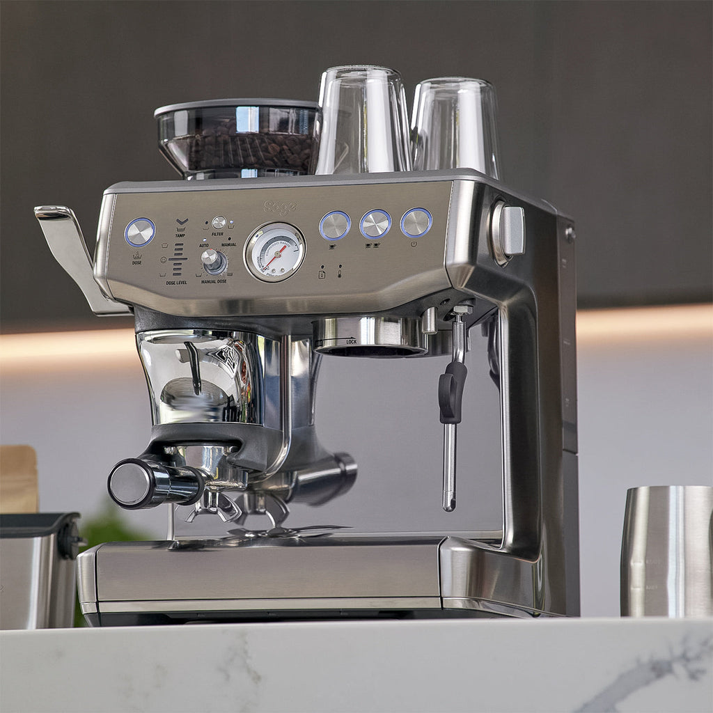 SAGE SES876BSS4GUK1 Barista Express Impress Espresso Machine - Stainless Steel