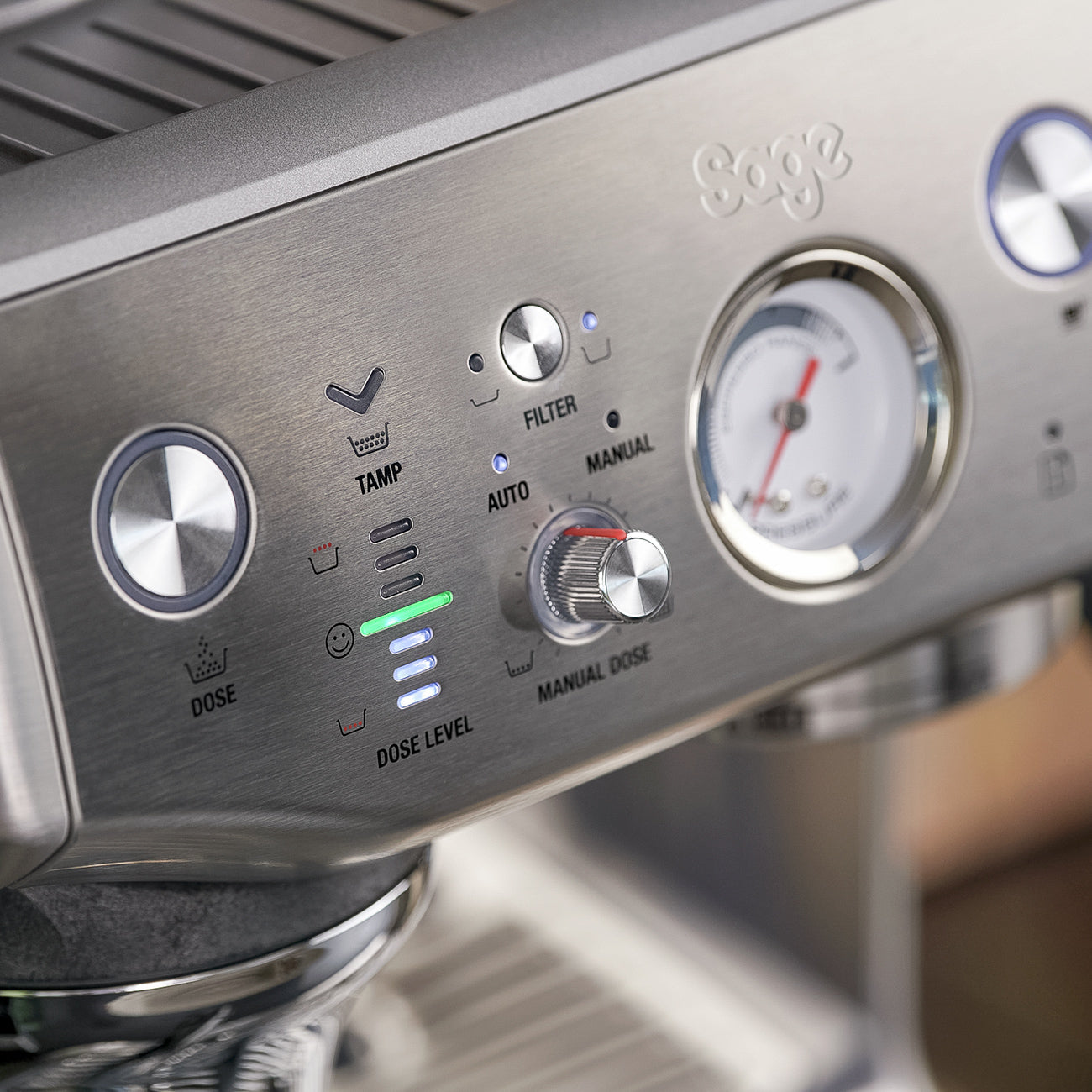 SAGE SES876BSS4GUK1 Barista Express Impress Espresso Machine - Stainless Steel