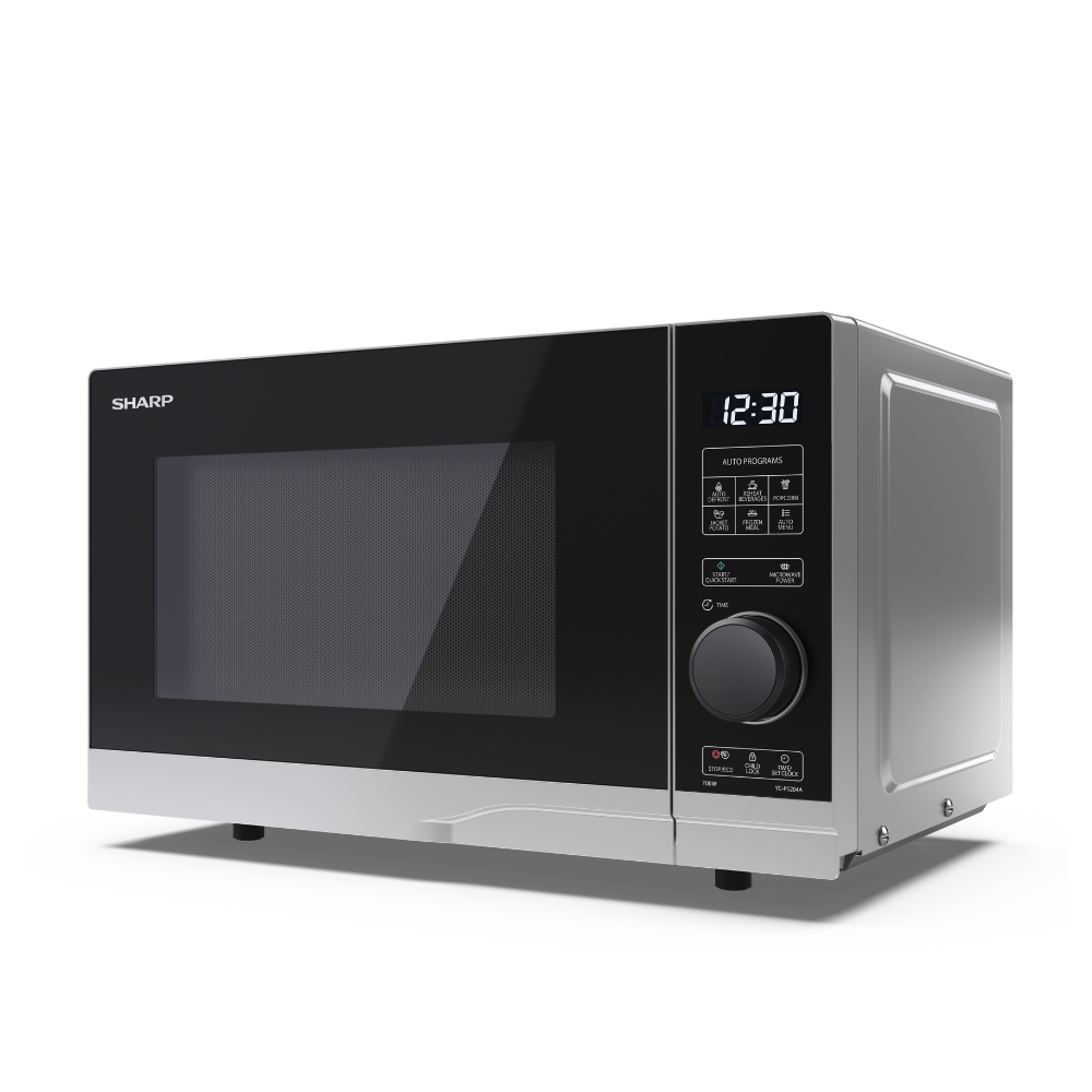 SHARP - 20L 700W Solo Digital Microwave - Silver - YC-PS204AU-S - Kitchenary