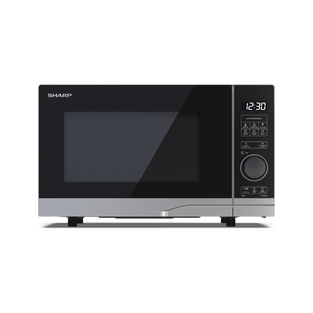 SHARP - 20L 700W Solo Digital Microwave - Silver - YC-PS204AU-S - Kitchenary