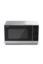 SHARP - 20L 700W Solo Manual Microwave - Silver - YC-PS201AU-S - Kitchenary