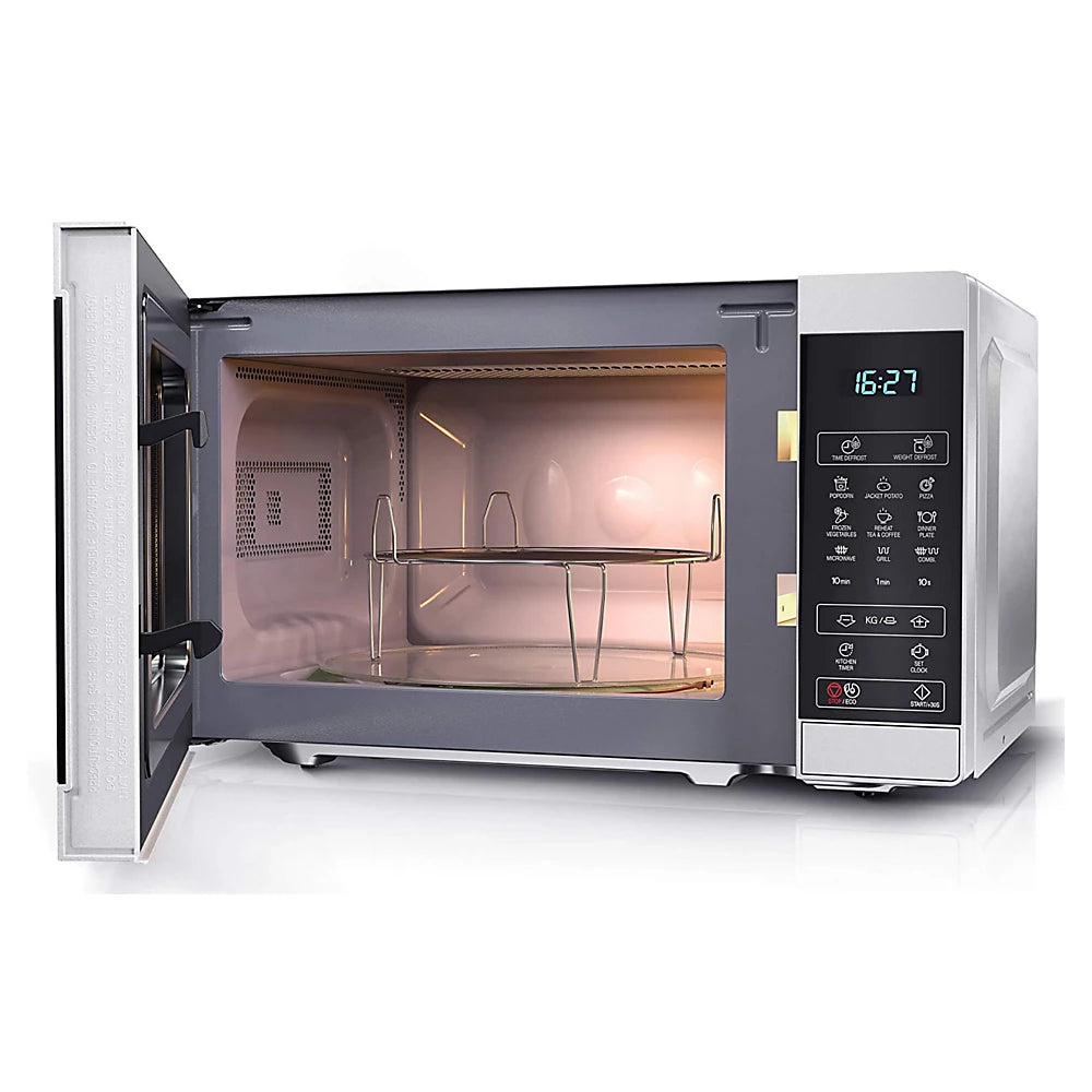 SHARP - 20L 800W Grill Microwave - Silver - YC-MG02U-S - Kitchenary