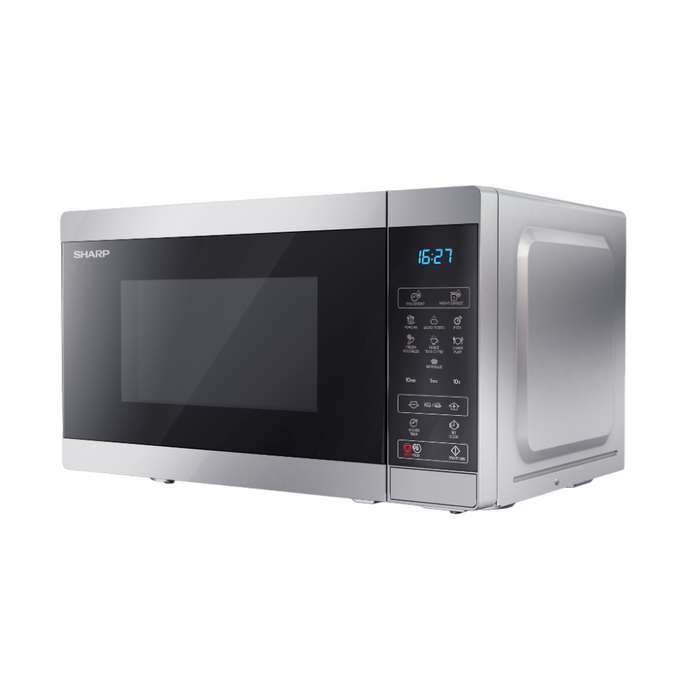 SHARP - 20L 800W Solo Digital Microwave - Silver - YC-MS02U-S - Kitchenary