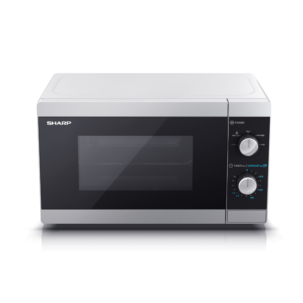 SHARP - 20L 800W Solo Manual Microwave - Silver - YC-MS01U-S - Kitchenary