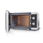 SHARP - 20L 800W Solo Manual Microwave - Silver - YC-MS01U-S - Kitchenary