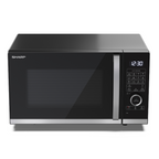 SHARP - 25L 900W Combination Flatbed Microwave Oven - Black - YC-QC254AU-B - Kitchenary