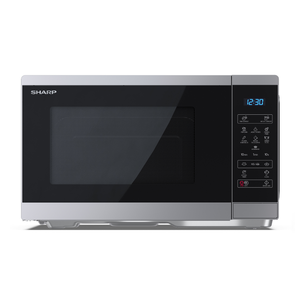 SHARP - 25L 900W Solo Digital Microwave - Silver - YC-MS252AU-S - Kitchenary