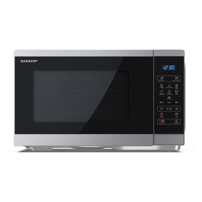 SHARP - 25L 900W Solo Digital Microwave - Silver - YC-MS252AU-S - Kitchenary