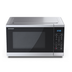 SHARP - 25L 900W Solo Digital Microwave - Silver - YC-MS252AU-S - Kitchenary