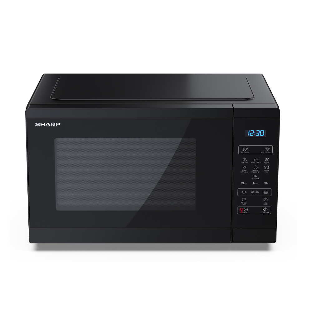 SHARP - 25L 900W Solo Digital Microwave - Silver - YC-MS252AU-S - Kitchenary