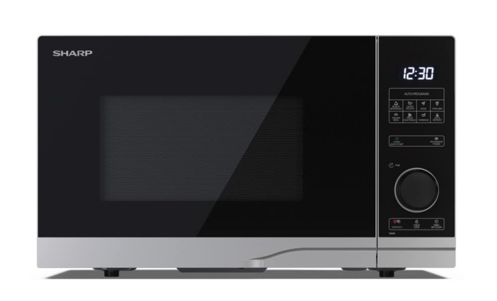 SHARP - 25L 900W Solo Microwave - Silver - YC-PS254AU-S - Kitchenary
