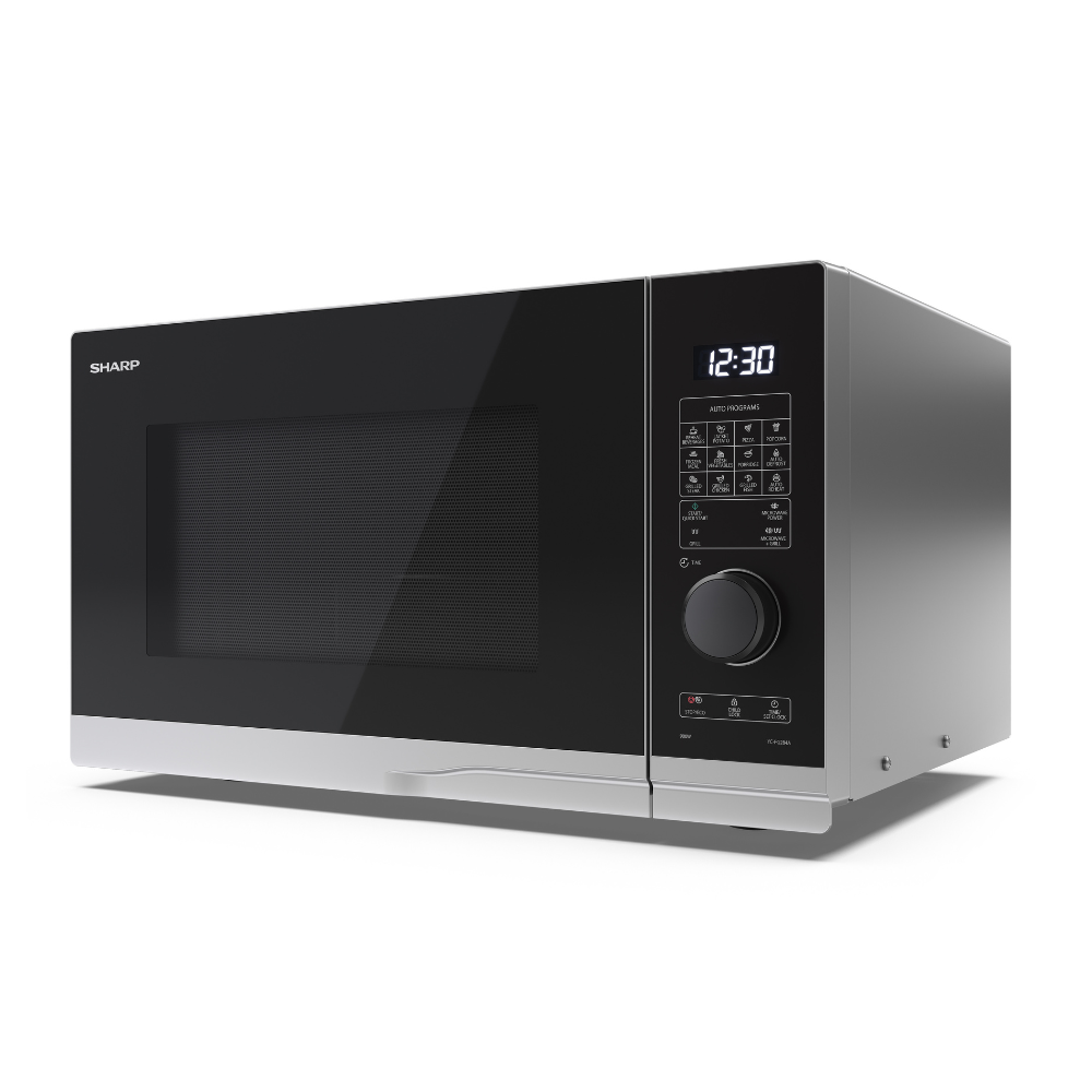 SHARP - 28L 900W Grill Microwave - Silver - YC-PG284AU-S - Kitchenary
