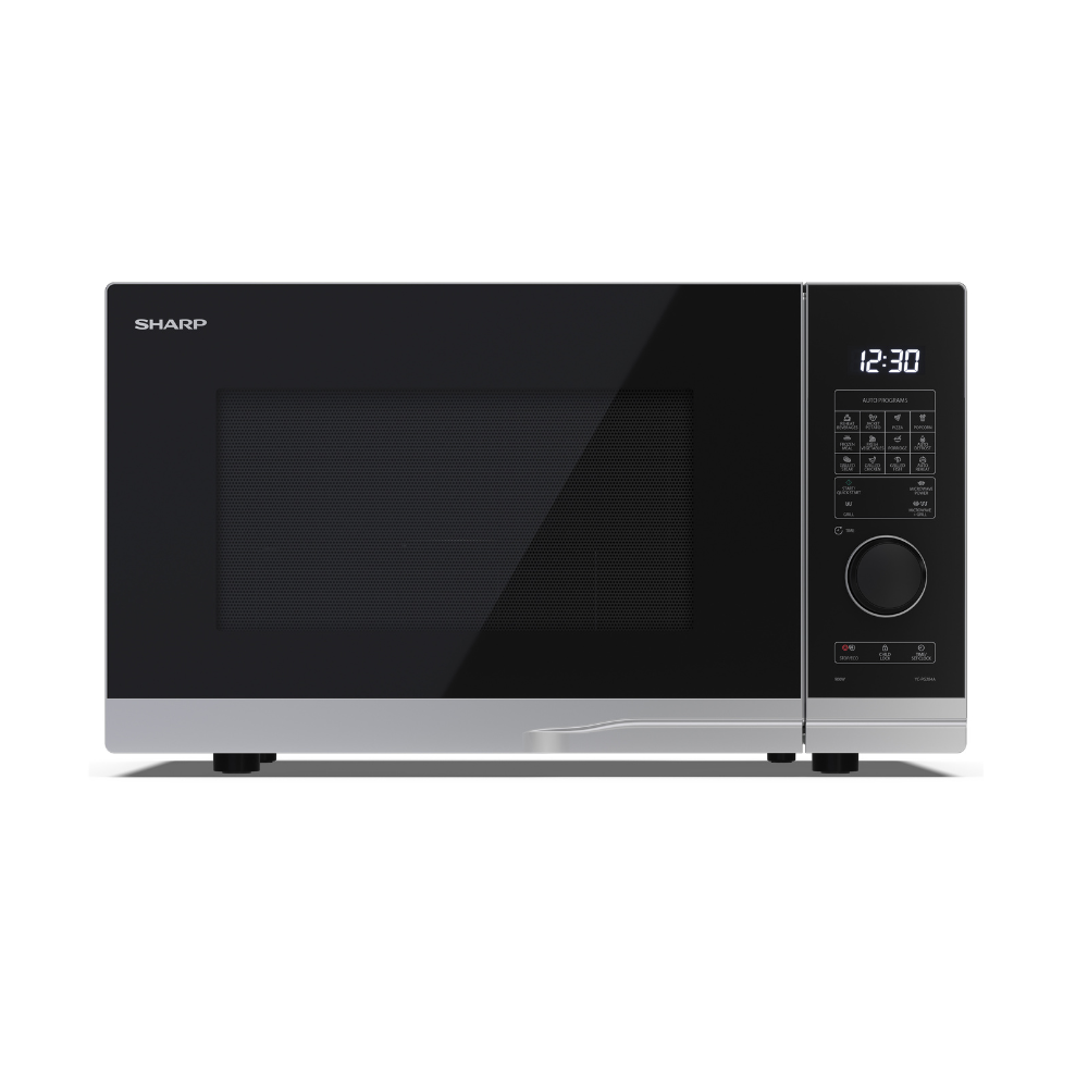 SHARP - 28L 900W Grill Microwave - Silver - YC-PG284AU-S - Kitchenary