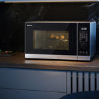SHARP - 28L 900W Grill Microwave - Silver - YC-PG284AU-S - Kitchenary