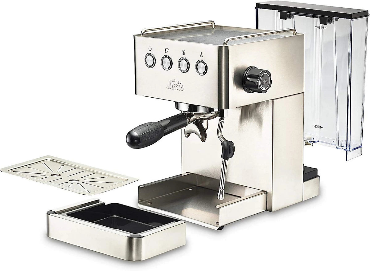 SOLIS - Barista Gran Gusto Espresso Coffee Machine - Silver - 98048 - Kitchenary