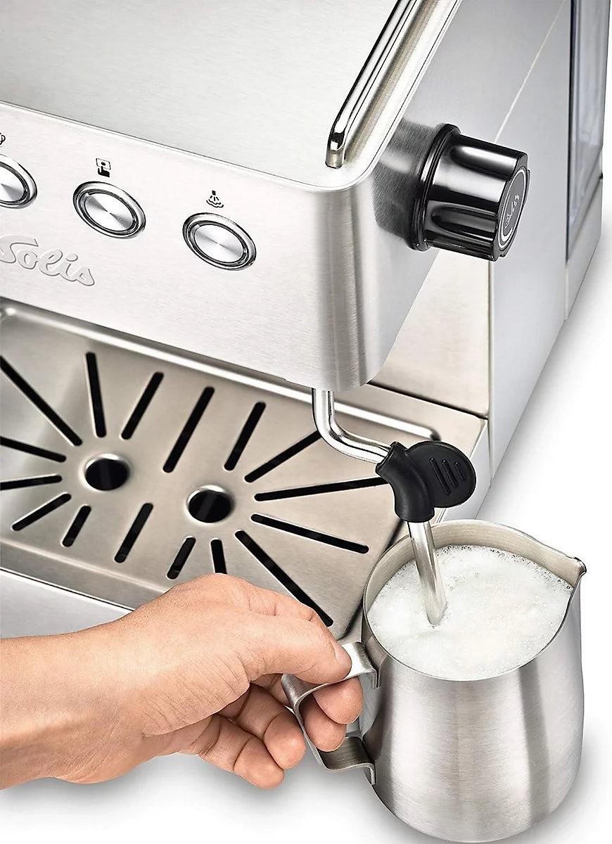 SOLIS - Barista Gran Gusto Espresso Coffee Machine - Silver - 98048 - Kitchenary