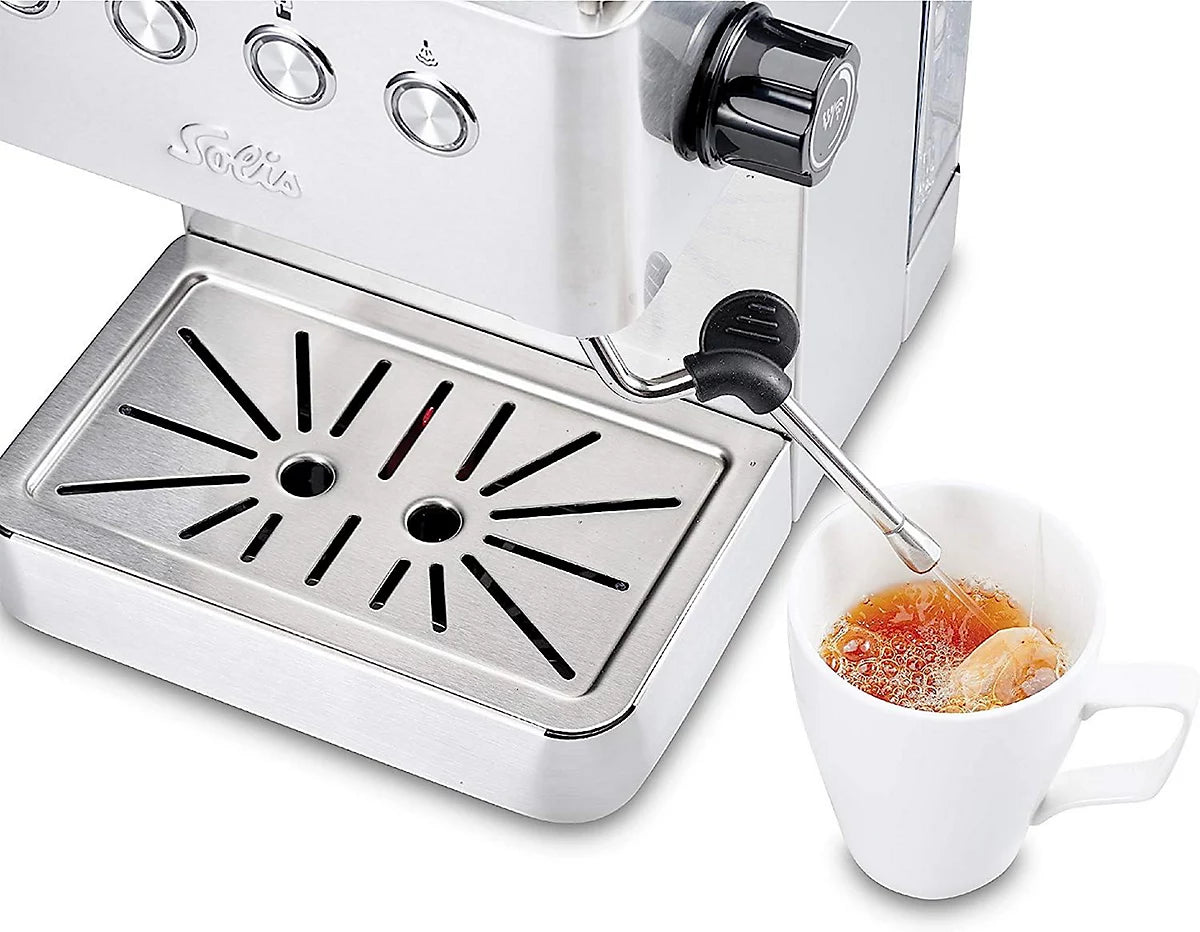 SOLIS - Barista Gran Gusto Espresso Coffee Machine - Silver - 98048 - Kitchenary