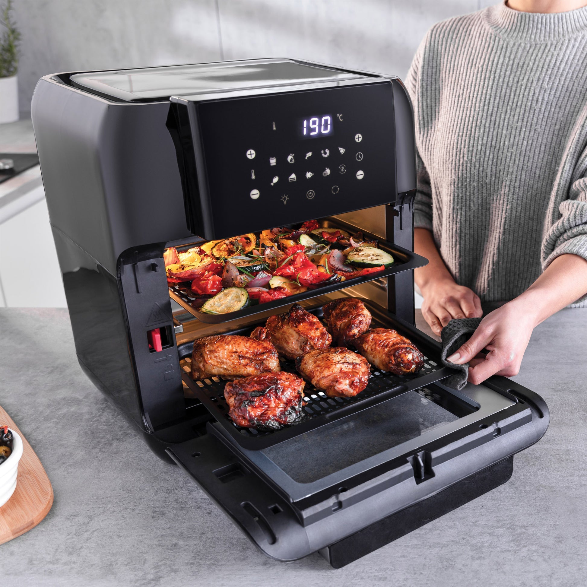 STATESMAN - 11L Digital Air Fryer - Black - SKAO11015BK - Kitchenary