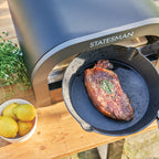 STATESMAN - 12 Inch Electric Pizza Oven - Black & Silver - SKPO0E13B - Kitchenary