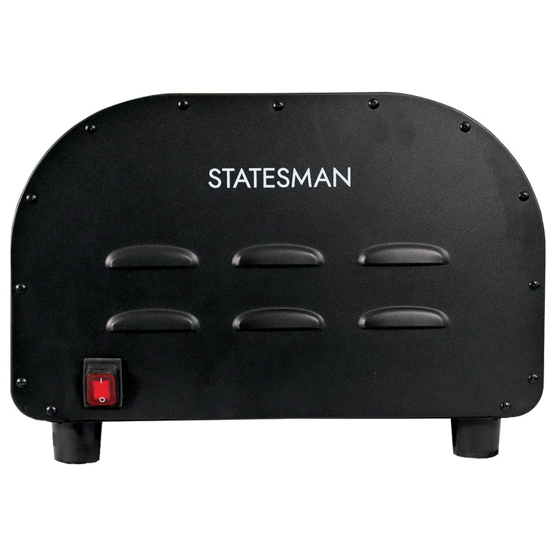 STATESMAN - 13 Inch Electric Pizza Oven - Black & Silver - SKPO0E13B - Kitchenary