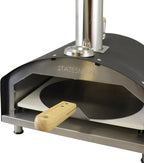 STATESMAN - 13 Inch Wood Pizza Oven - Black & Silver - SKPO0W13SS - Kitchenary