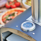 STATESMAN - 13 Inch Wood Pizza Oven - Black & Silver - SKPO0W13SS - Kitchenary