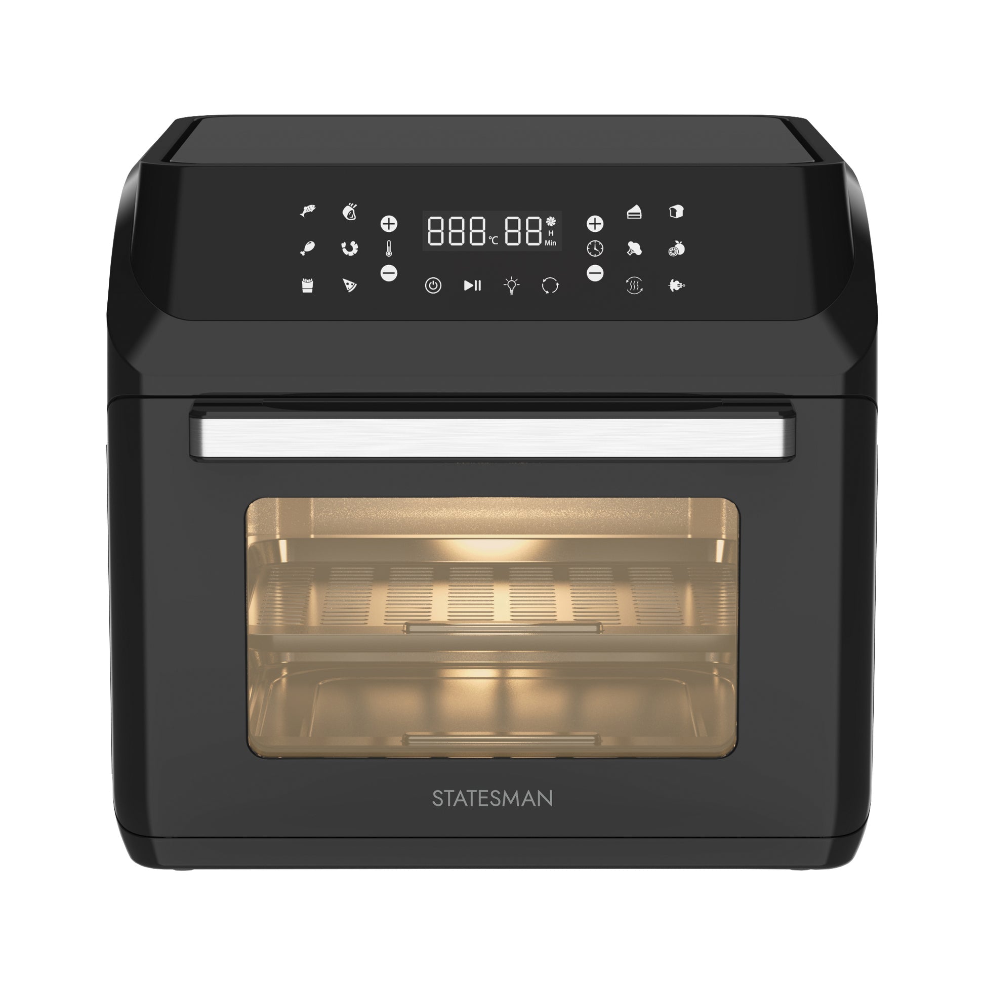 STATESMAN - 15L Digital Air Fryer - Black - SKAO15017BK - Kitchenary