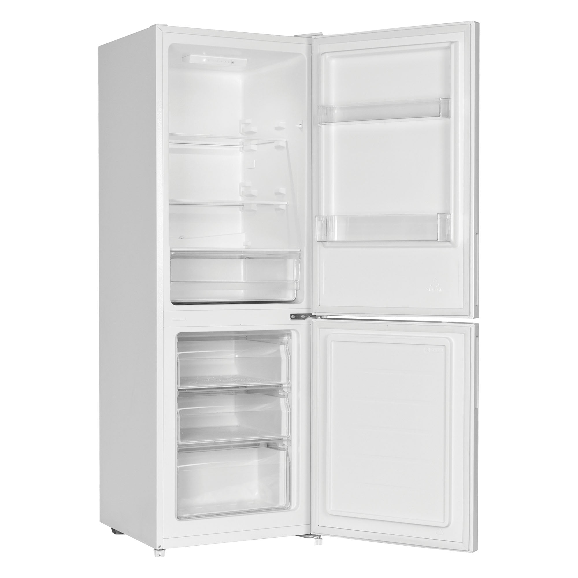 STATESMAN - 160cm 60/40 Low Frost Fridge Freezer - White - F01655LFW - Kitchenary