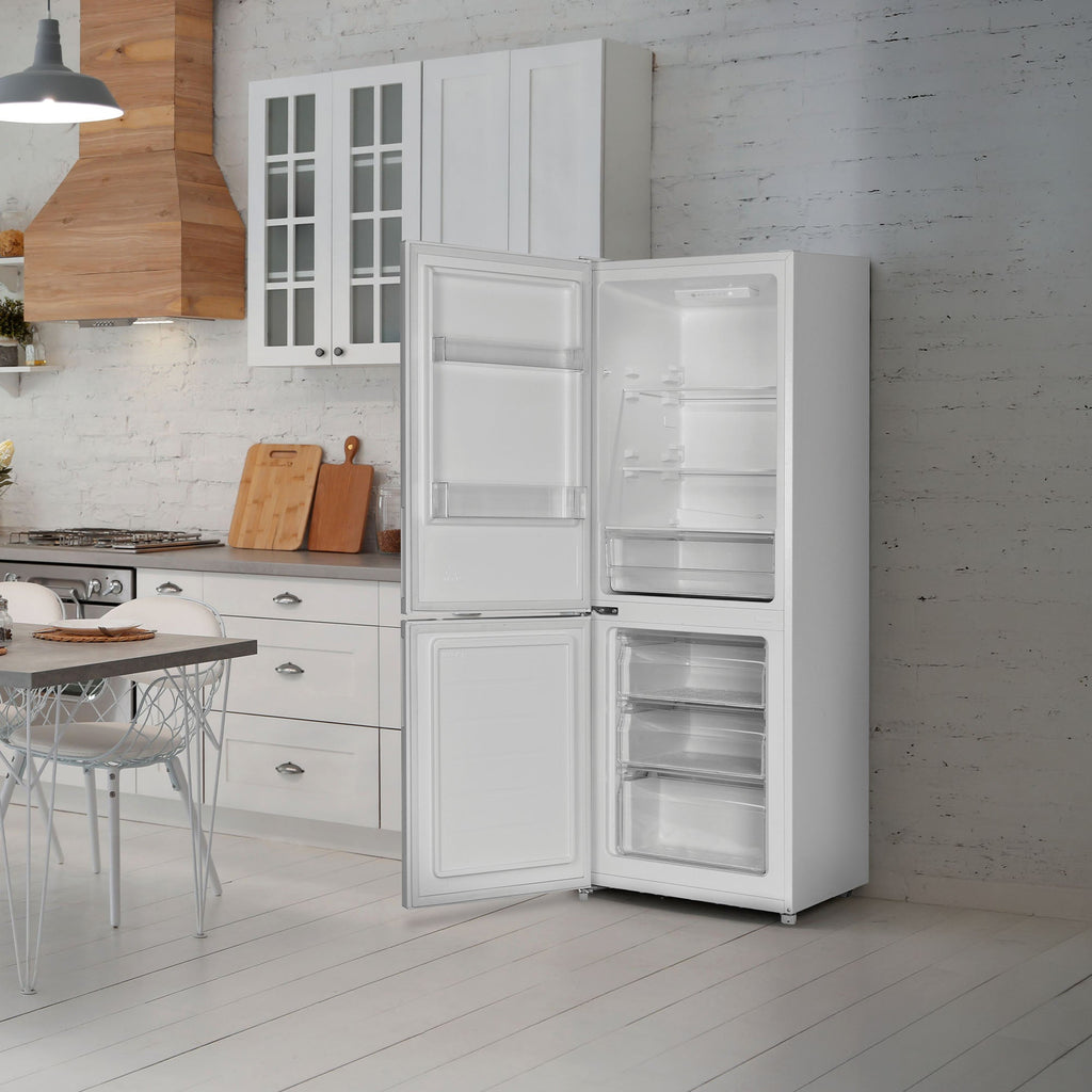 STATESMAN - 160cm 60/40 Low Frost Fridge Freezer - White - F01655LFW - Kitchenary