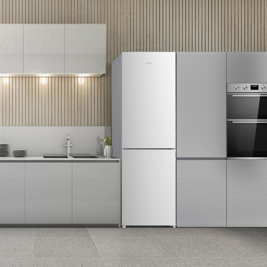 STATESMAN - 160cm 60/40 Low Frost Fridge Freezer - White - F01655LFW - Kitchenary