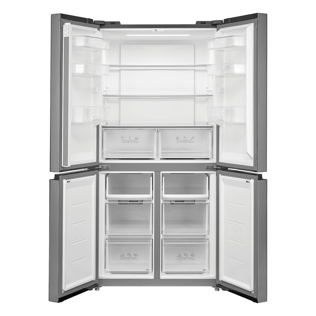STATESMAN - 178cm, 474L, Multi Door Fridge Freezer - Inox - MD018474NI - Kitchenary