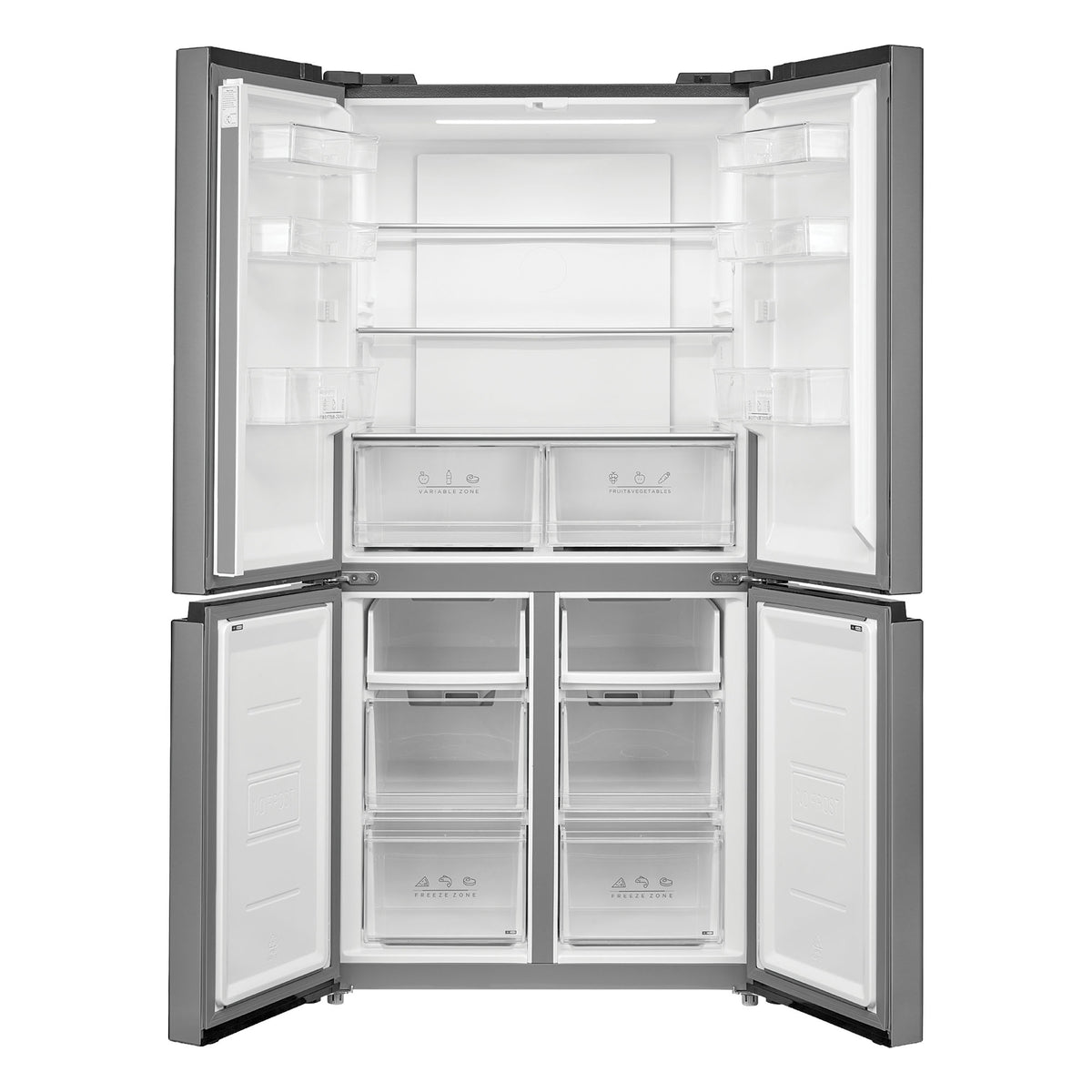 STATESMAN - 178cm, 474L, Multi Door Fridge Freezer - Inox - MD018474NI - Kitchenary