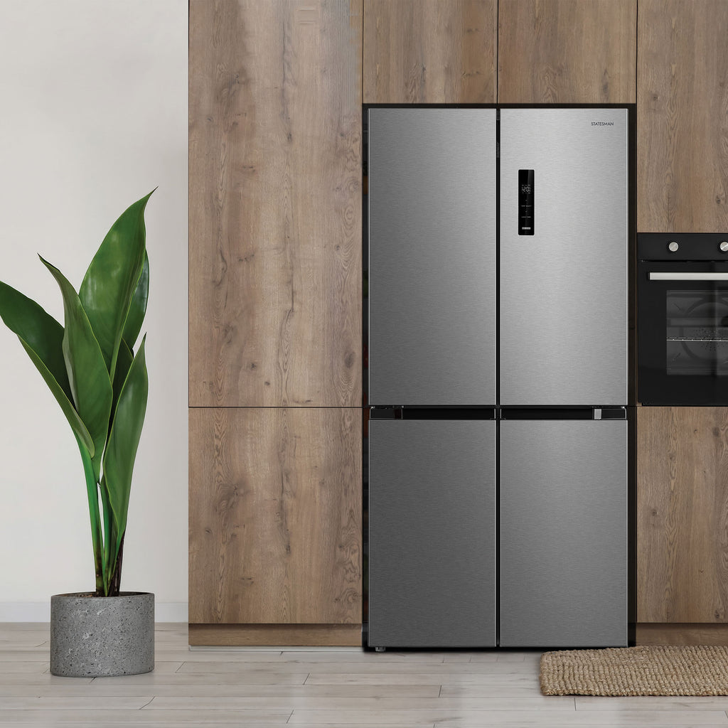 STATESMAN - 178cm, 474L, Multi Door Fridge Freezer - Inox - MD018474NI - Kitchenary