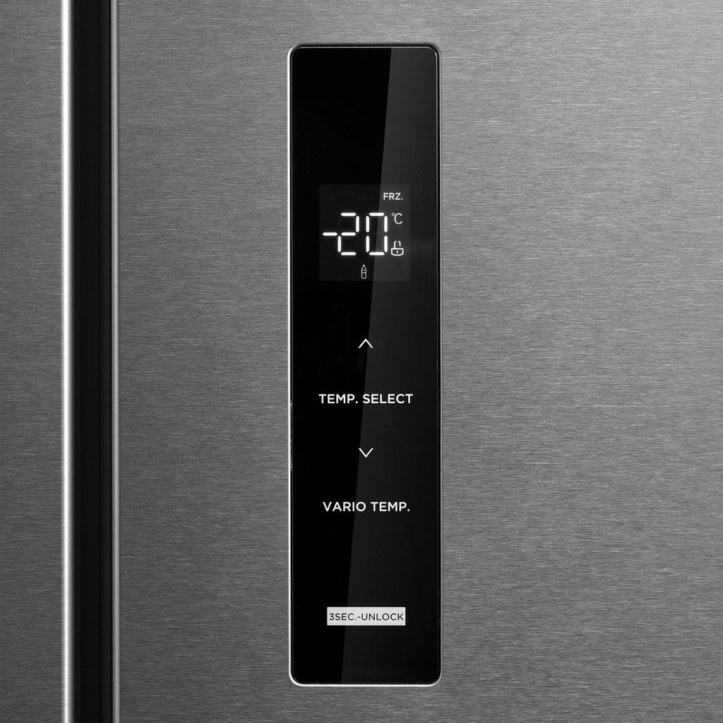 STATESMAN - 178cm, 474L, Multi Door Fridge Freezer - Inox - MD018474NI - Kitchenary